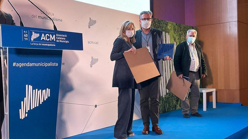 Joan Talarn recull el reconeixement a les Diputacions catalanes de l'ACM
