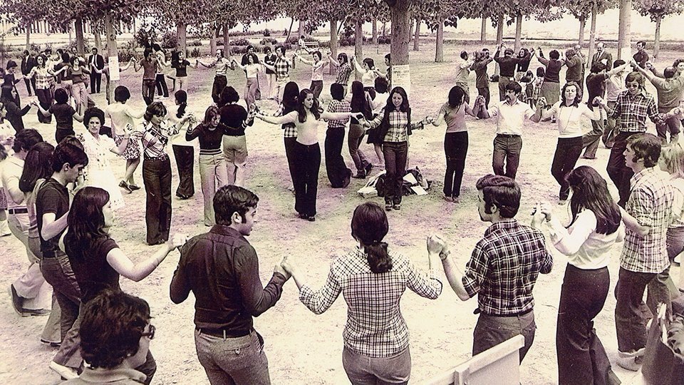 1975 Primer Aplec de la Sardana a Mollerussa ©AgrupacióSardanista