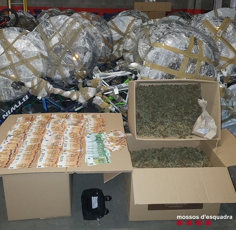 El material recuperat pels Mossos a Torres de Segre