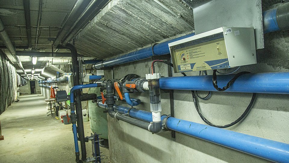Piscina Coberta Mollerussa, equipaments tècnics