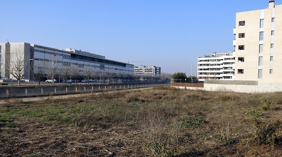 Finca reservada per construir la Casa Barnahus a Lleida ©Govern