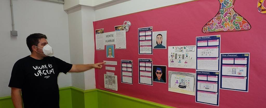 El mur d'inspiració del projecte Cientifics en acció Ignasi Peraire ©JosepAPérez