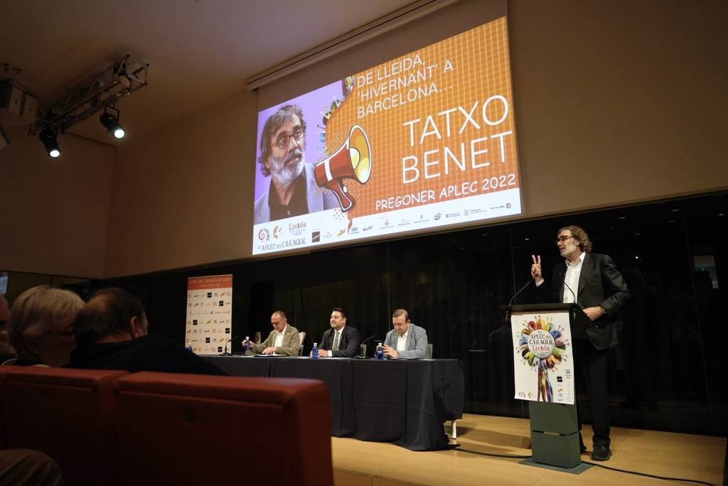 El pregó, a càrrec del periodista i empresari, Tatxo Benet ©Mario Gascón
