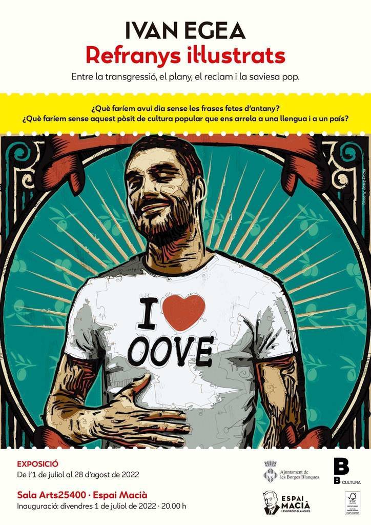 Cartell de l'exposició 'Refranys Il·lustrats', d'Ivan Egea.