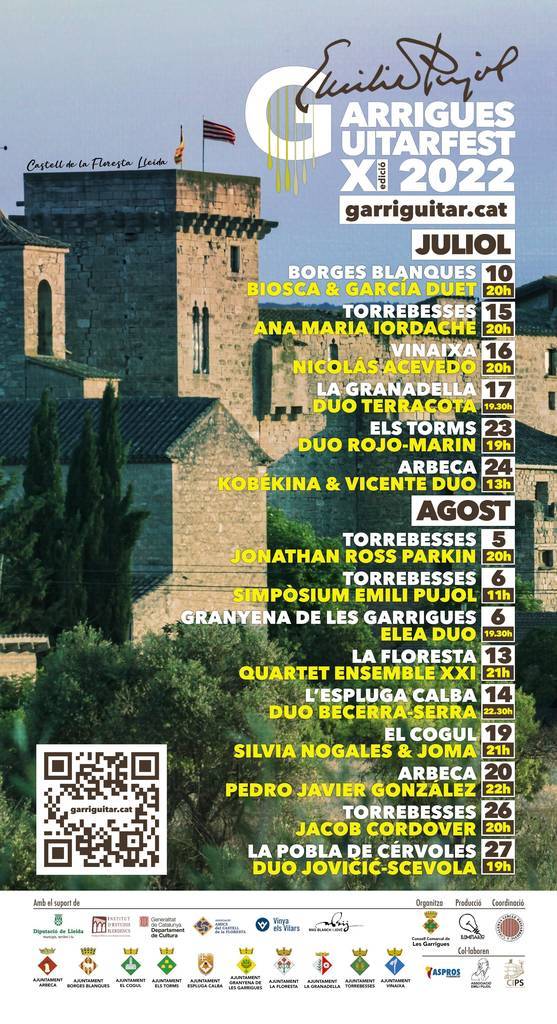 Cartell del Garrigues Guitarfest 2022
