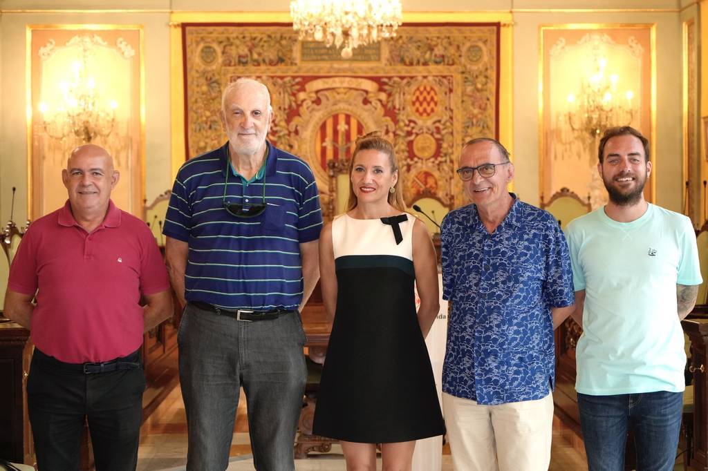 Recepció a la Paeria a l'atleta Yolanda Cebrián, rècord del món en 4x800 en la categoria màster de 45 anys ©Mario Gascón
