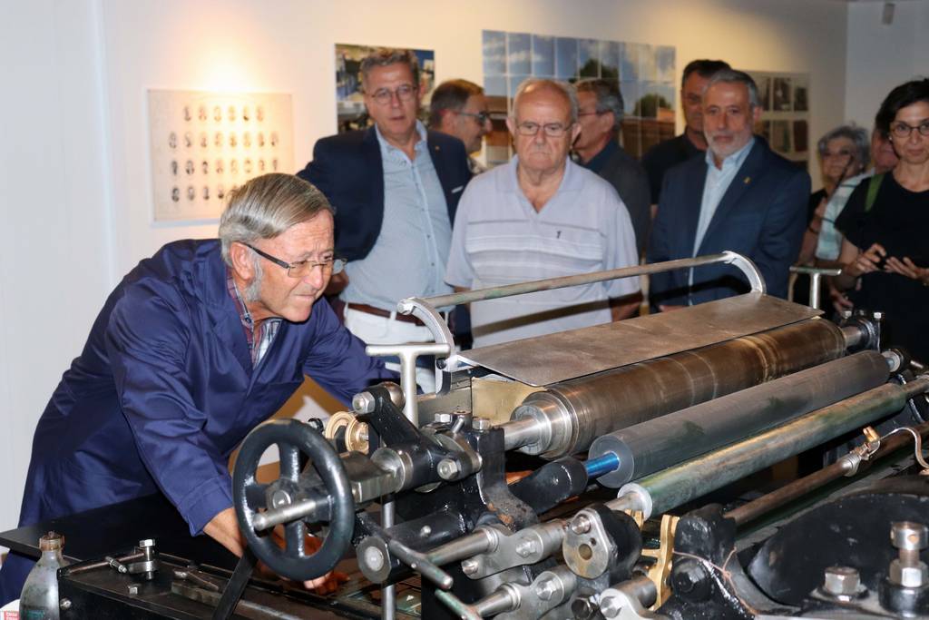 Exposició 'A tota màquina-140 anys d'impremta a la Diputació de Lleida'. Fotografia: Diputació de Lleida.