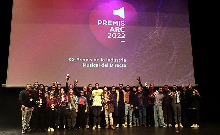 Els guanyadors dels Premis ARC 2022 en la gala lleidatana ©Territoriscat