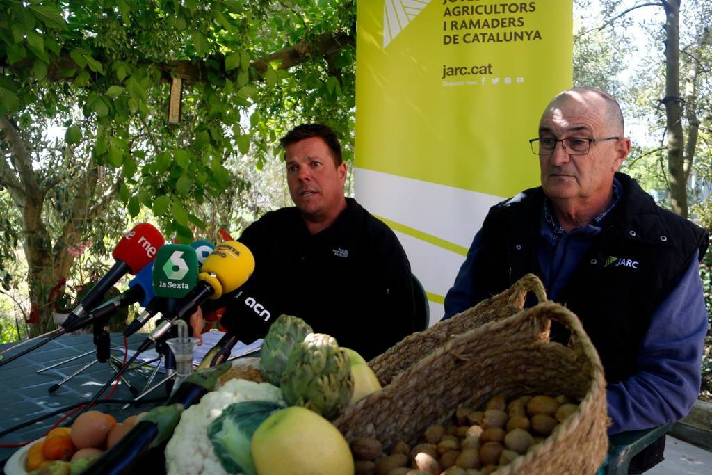 Sergi Balué, cap de la fruita dolça de JARC i Martí Costal, cap de la sectorial de l'Aigua, en roda de premsa

Data de publicació: dimecres 19 d’abril del 2023, 13:19

Localització: Lleida

Autor: Oriol Bosch