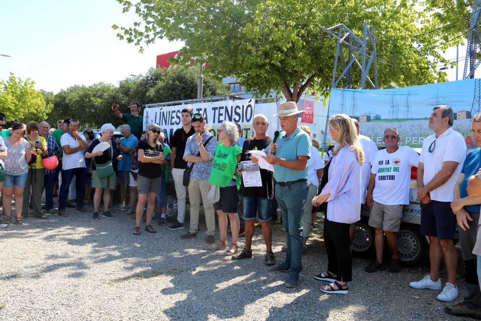 Lectura del manifest de la plataforma Lleida contra la MAT
- Foto: Alba Mor