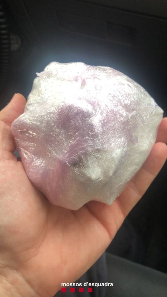 157 grams de cocaïna en roca comissats pels Mossos d'Esquadra a un detingut a Lleida - Foto: Autor: Cedida pels Mossos d'Esquadra