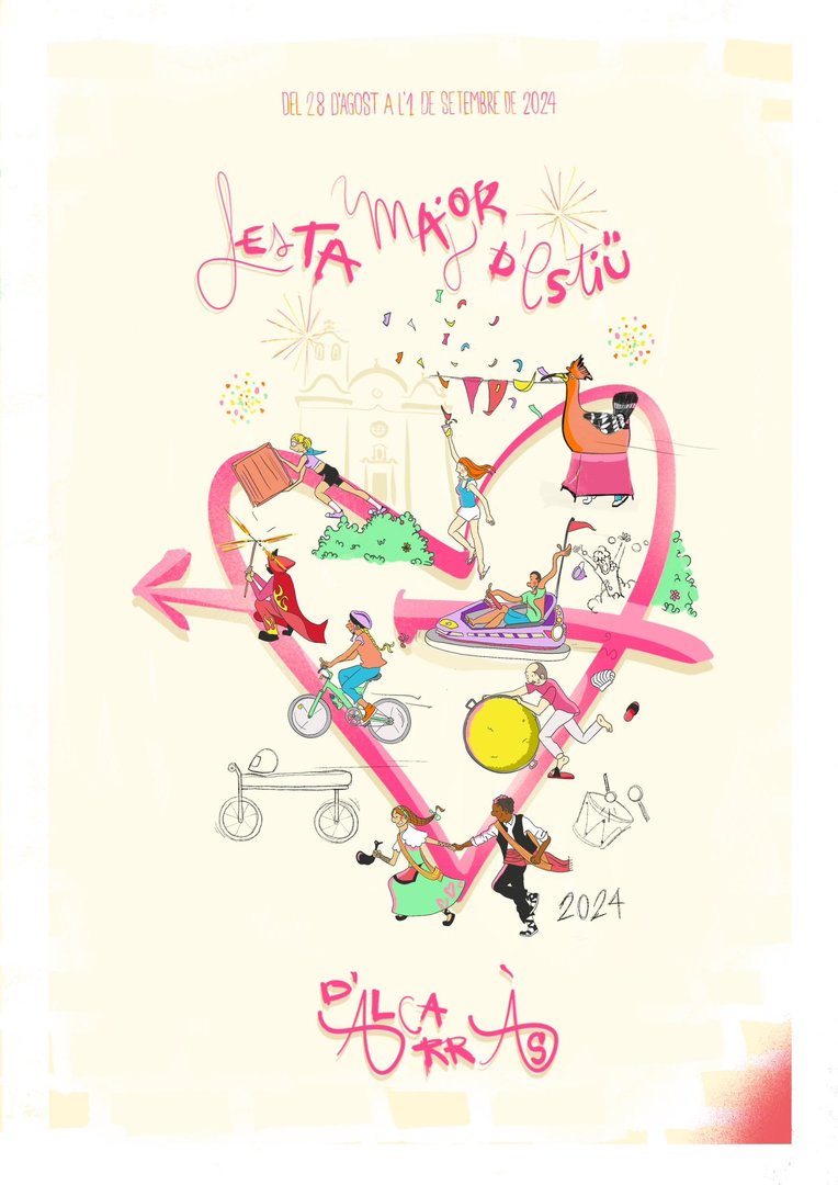 Cartell Guanyador Categoria Adults- Festa Major Estiu Alcarràs. Foto: Comunicació Alcarràs