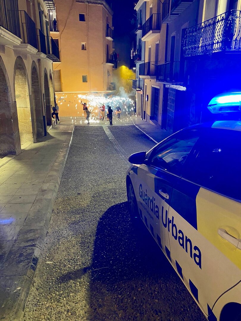 Actuacions Guàrdia Urbana Balaguer durant les Festes  Majors. Foto: Ajuntament de Balaguer