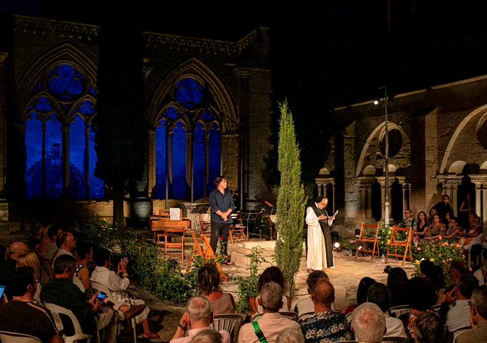 Festival La Pedra Parla al Reial Monestir de Santa Maria de Vallbona a l’Urgell.
Autor: Quim Roser/ Generalitat de Catalunya
